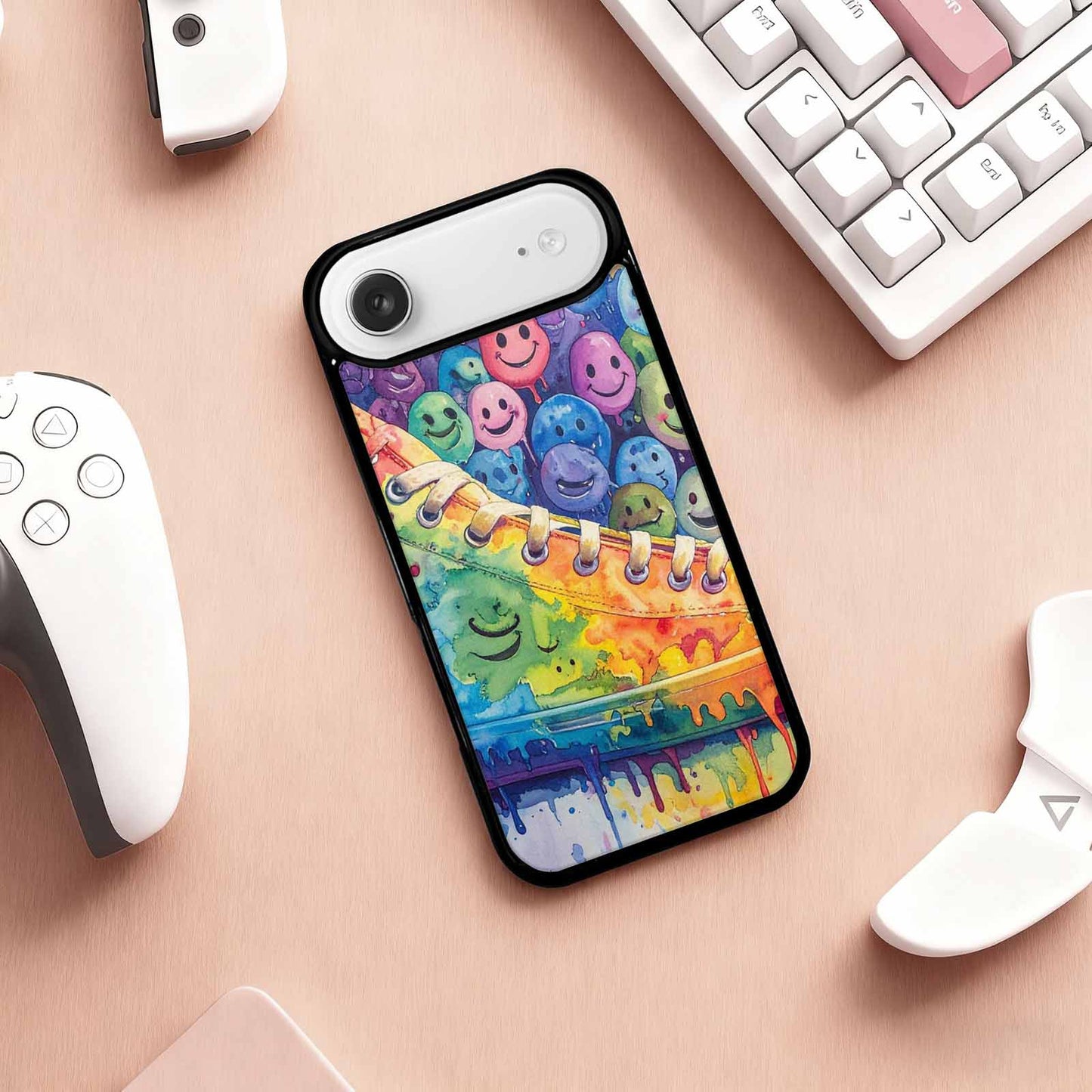 iPhone 17 Air Case — Smiley Facessmiley Faces Tie D Original, Personalized Phone Case