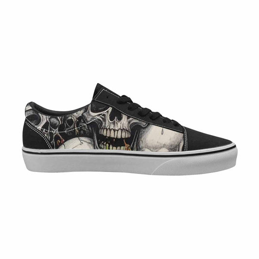 WOMEN'S Rainbow From Skull S Lace-Up Canvas Aesthetic Shoes