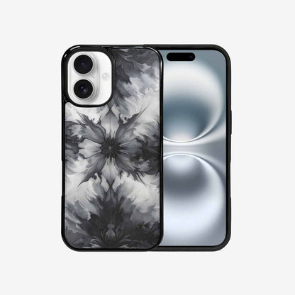 iPhone 16 Case — Tie Dye Black And Gray Blended, Customized Protective Case