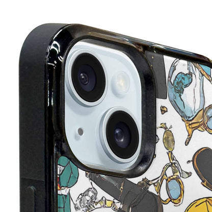 iPhone 15 Plus Case — Noir Spy Silhouette Pen Ink Noir, Custom Designed Case Cover