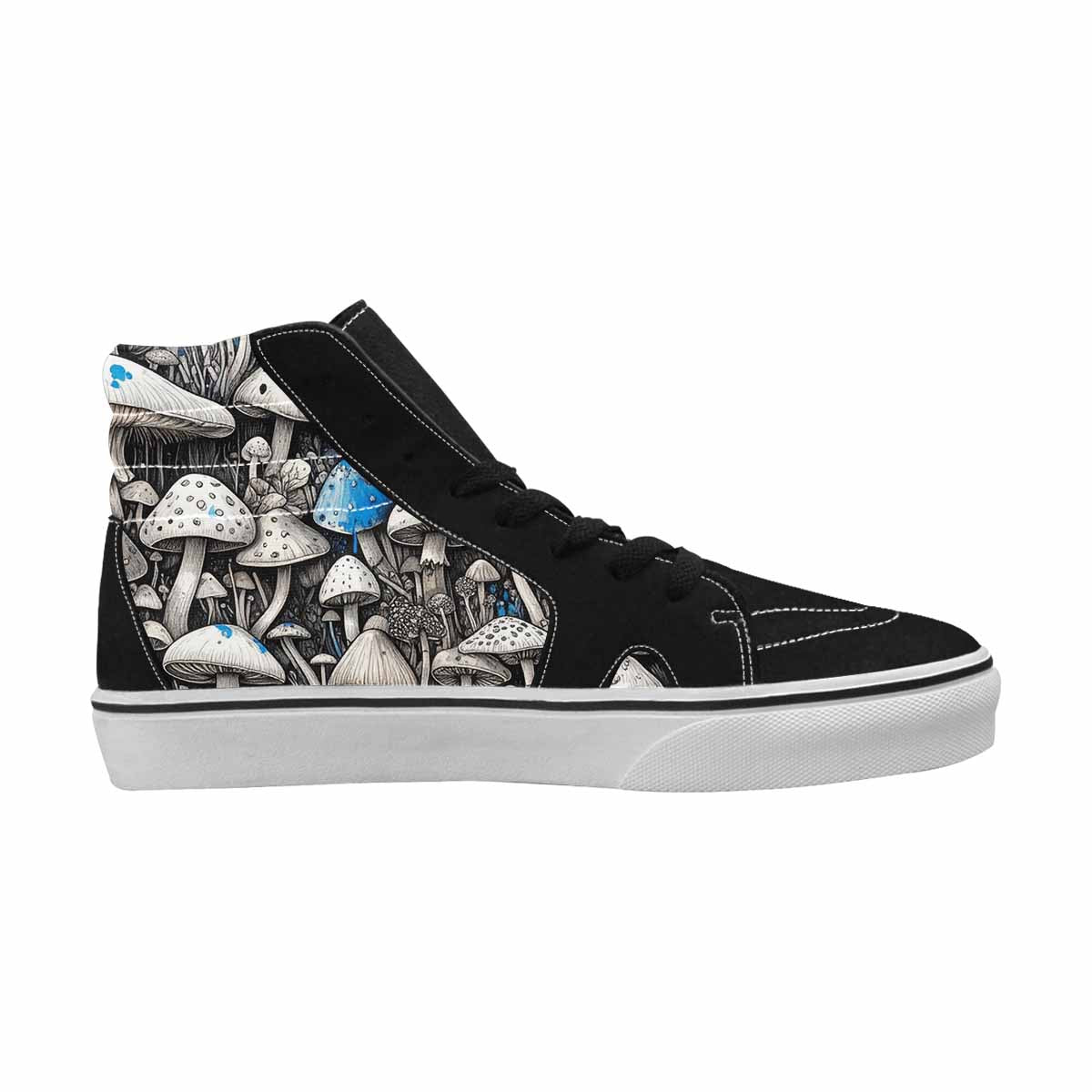 MEN'S Mushrooms (general) High Top Canvas Vivid Sneakers