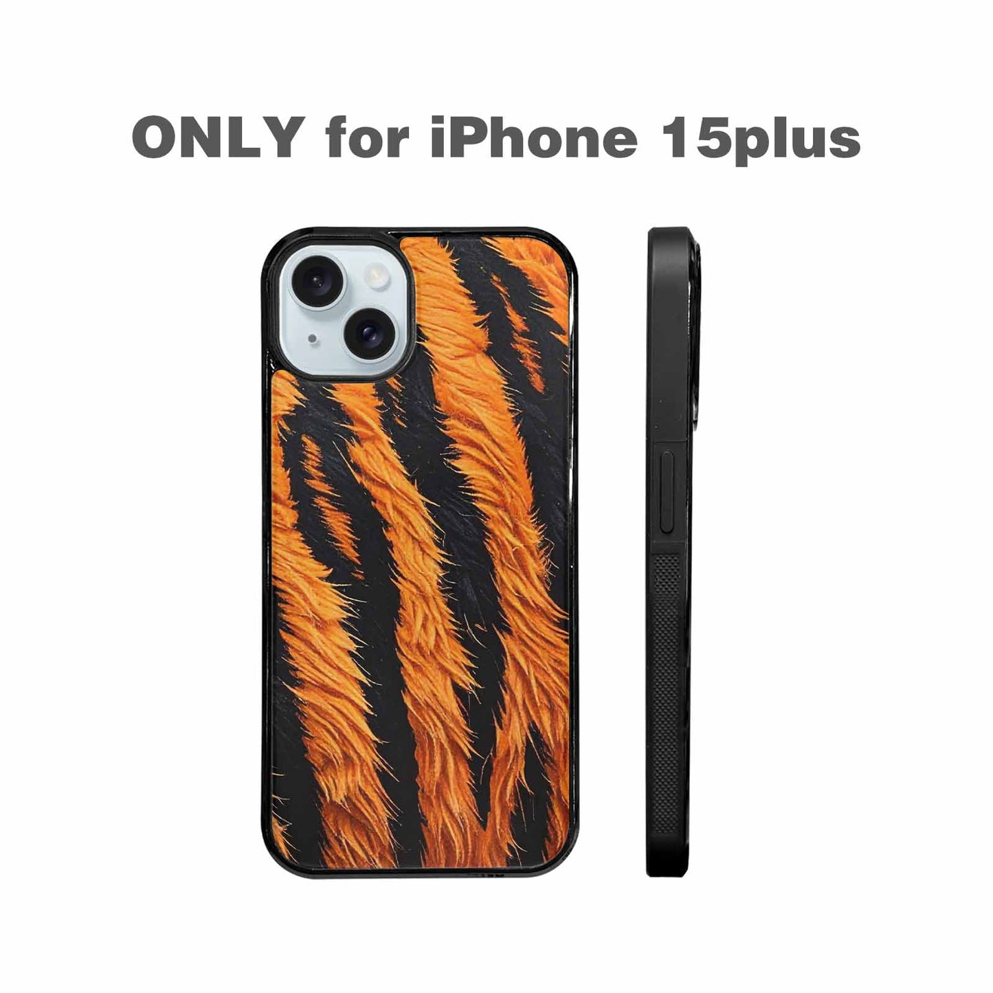 iPhone 15 Plus Case — Bold Tiger Stripe, Customized Protective Case