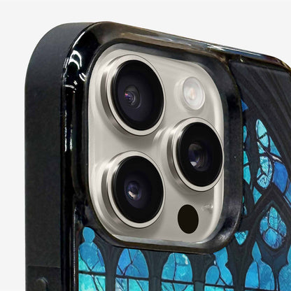 iPhone 15 Pro Max Case — Stained Glass Cathedral Custom, Custom Printed Phone Case