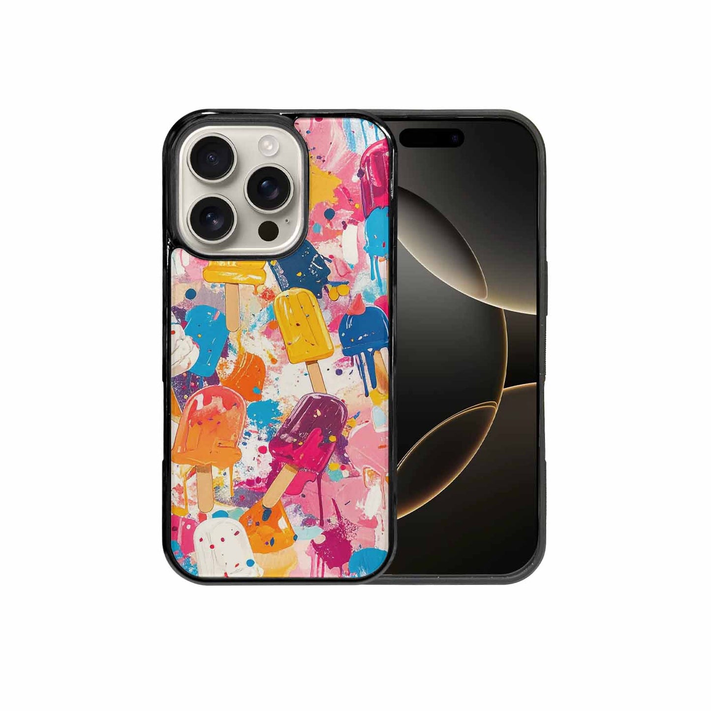 iPhone 16 Pro Case — Ice Cream Motif Ice Cream Motifs, Custom Made Phone Cover