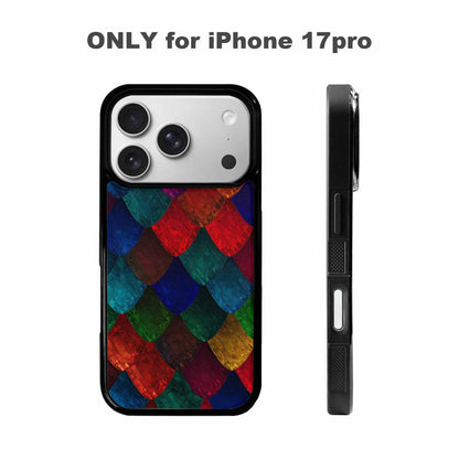 iPhone 17 Pro Case — Snake Print Dark Seamless Pattern Animal, Unique Phone Case Design