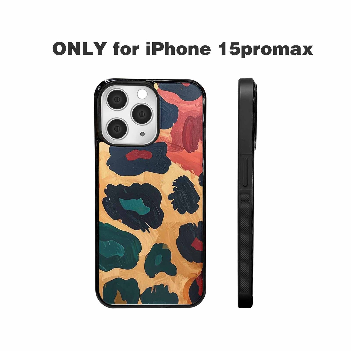 iPhone 15 Pro Max Case — Leopard Wallpaper Print, Custom Print Case Cover
