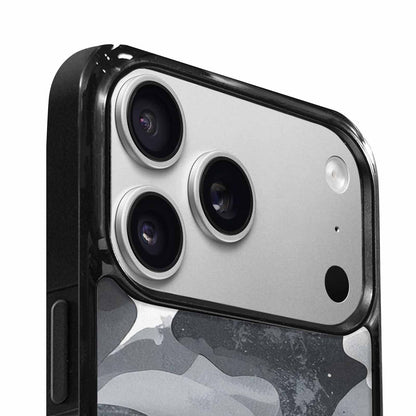 iPhone 17 Pro Max Case — Grey Camo Print Camo, Custom Printed Phone Case