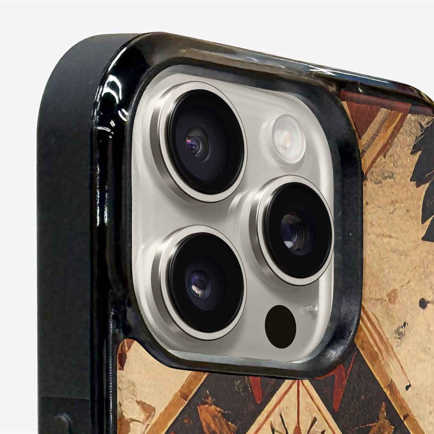 iPhone 15 Pro Max Case — Native American Geometric Pattern Arrows Feathers, Customized Protective Case