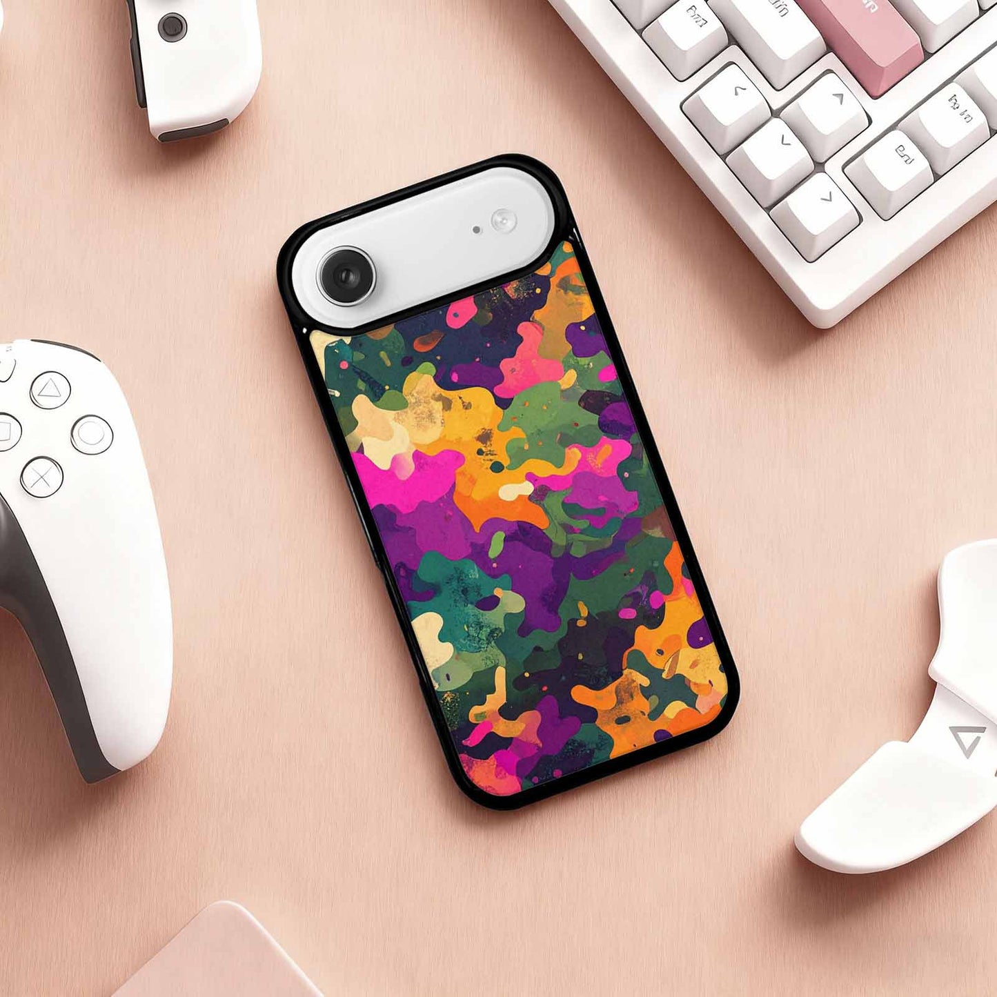 iPhone 17 Air Case — Small Military Camouflage Blotch Pattern Camo, Custom Art Phone Cover