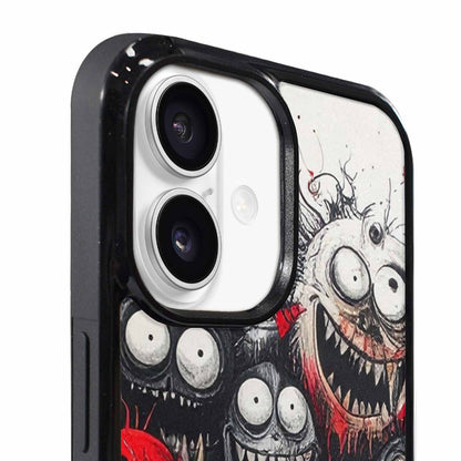 iPhone 17 Case — Black &amp; Red Ink Cartoon Cute, Unique Phone Case Design