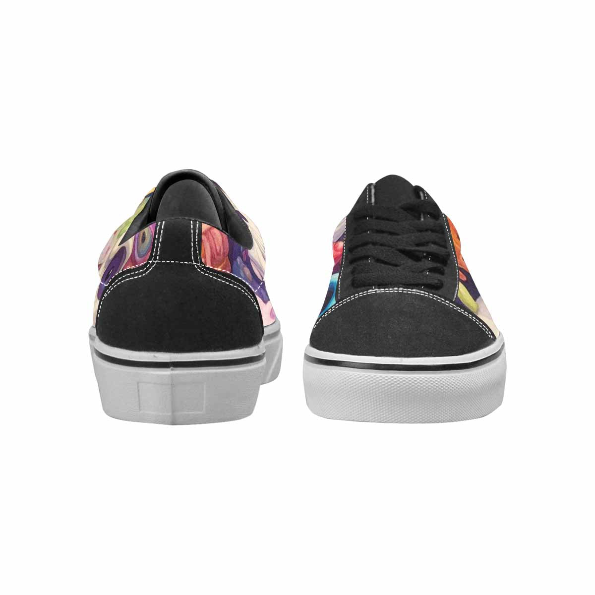 WOMEN'S Ice Cream Monsters  Lace-Up Canvas Neon Fantasy Custom Shoes