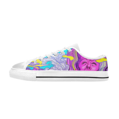 WOMEN'S Trip Art Canvas Vibrant Chaos Sneakers