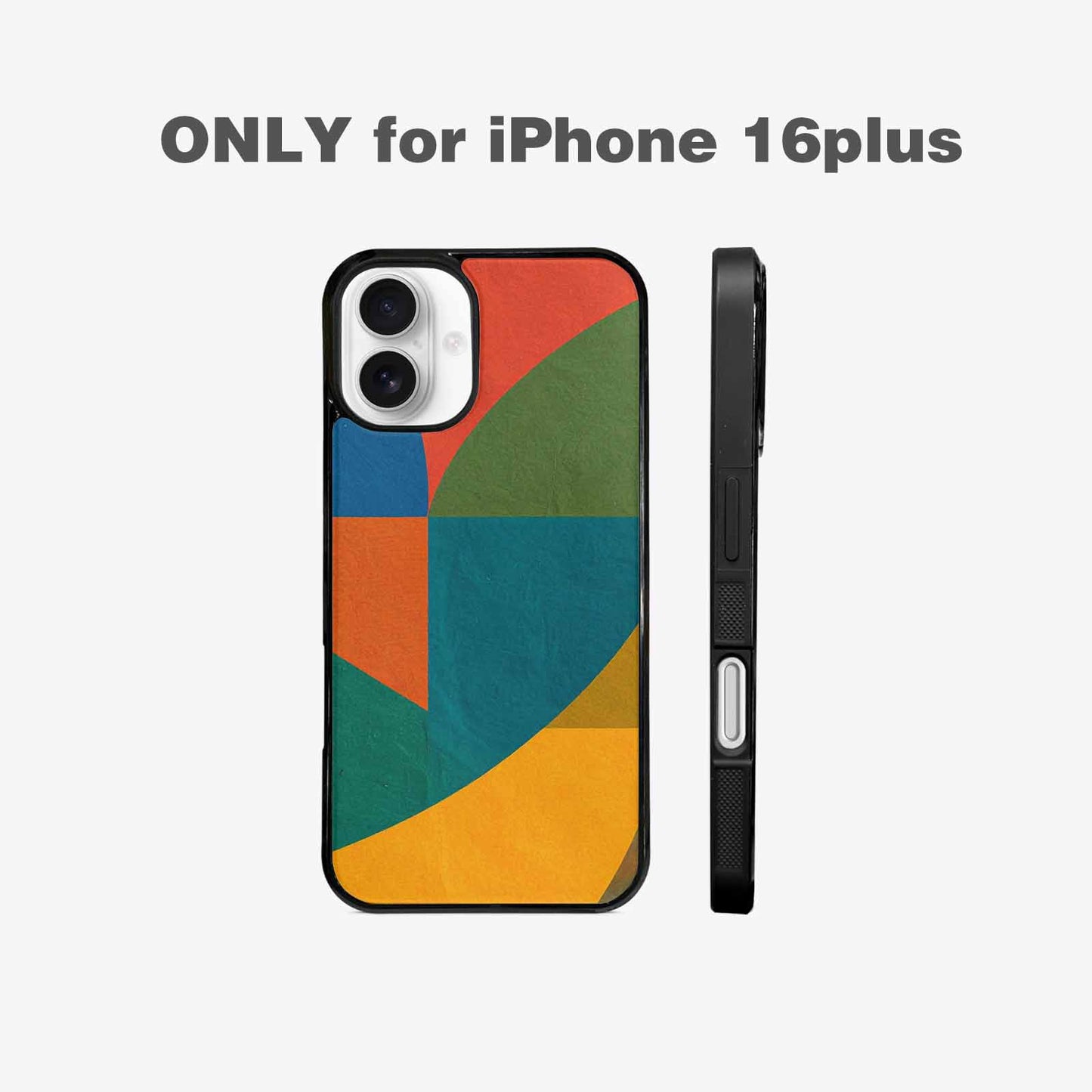 iPhone 16 Plus Case — 1990s Memphis Art Pattern, Unique Phone Case Design