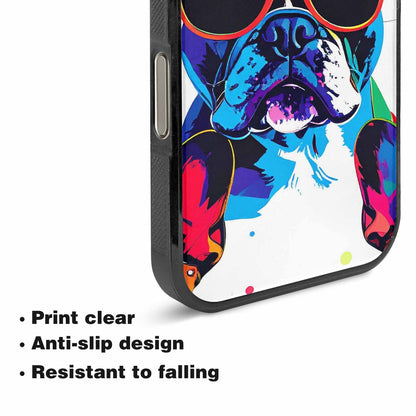 iPhone 16 Pro Case — French Bulldog Pop Art Pattern, Custom Phone Case