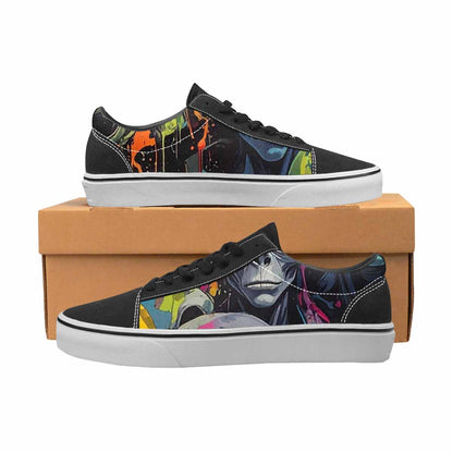 WOMEN'S Aliens × Camo Aliens Lace-Up Canvas Dark Academia Sneakers