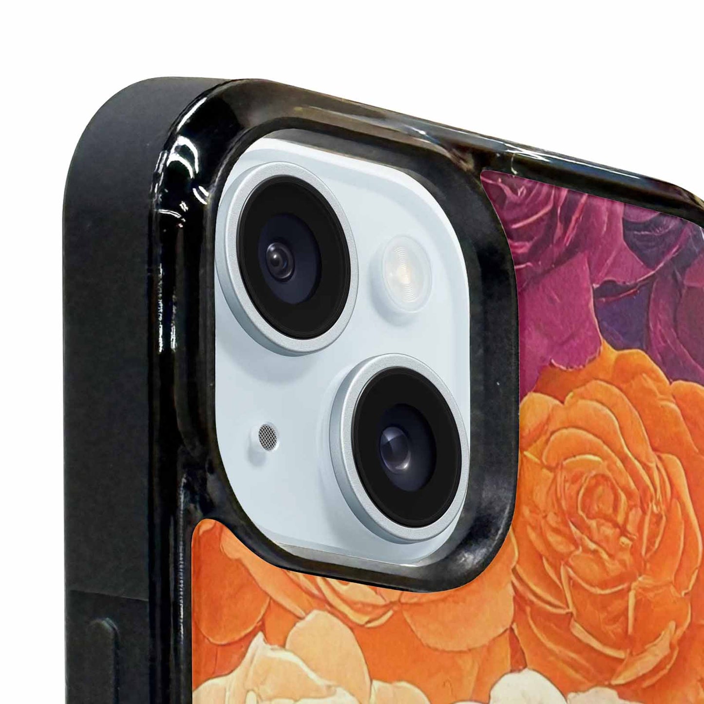 iPhone 15 Case — Lesbian Flag Color Theme Small Rainbow, Unique Phone Case Design