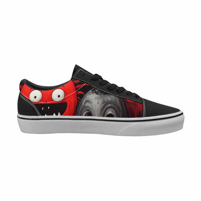 WOMEN'S Monsters (general) Lace-Up Canvas Vibrant Chaos Custom Sneakers