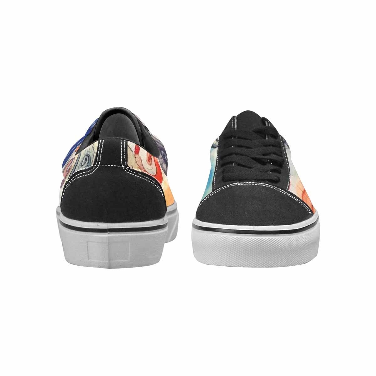 WOMEN'S Tie Lace-Up Canvas Kaleidoscope Custom Sneakers