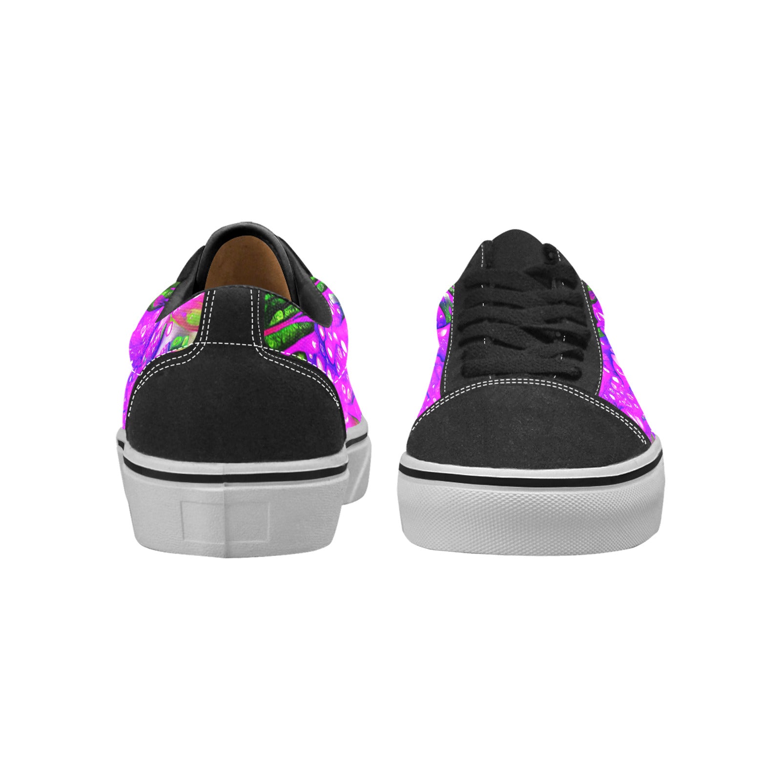 WOMEN'S Acid Drip 6 Low Top Skateboarding Vibrant Chaos Custom Sneakers