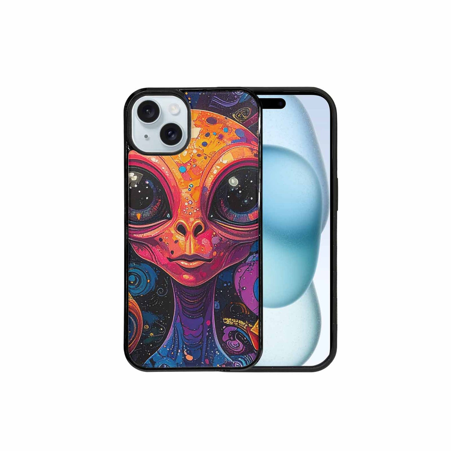 iPhone 15 Plus Case — Cartoon Alien Characters, Original Design Phone Case