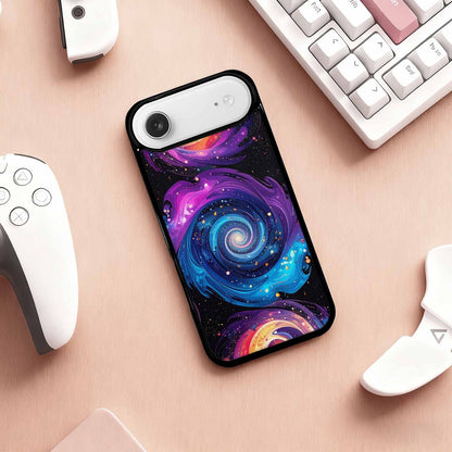 iPhone 17 Air Case — Rose Galaxy Art Seamless Pattern Galaxy, Unique Phone Case Design