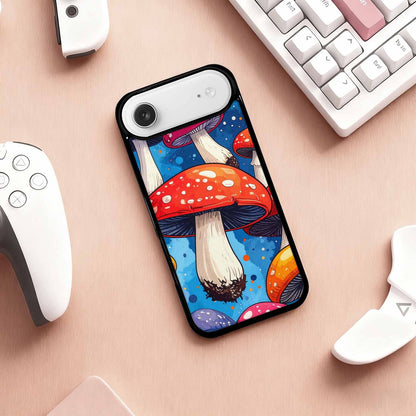 iPhone 17 Air Case — Vivid Winter Mushroom Seamless Cartoon Cute, Personalized Phone Case