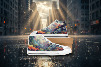 Camo Design 1 High Top Canvas Shoes for Kid