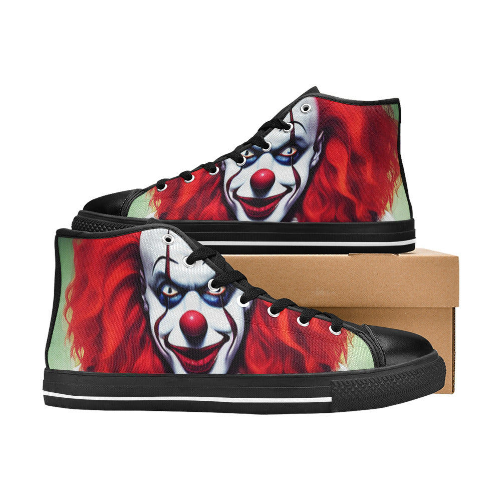 WOMEN'S Cc Evil Clown 1 High Top Canvas Vivid Custom Sneakers