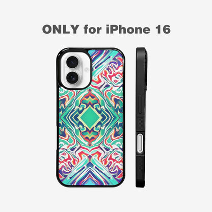 iPhone 16 Case — Holographic Tribal Blaze, Custom Designed Case Cover