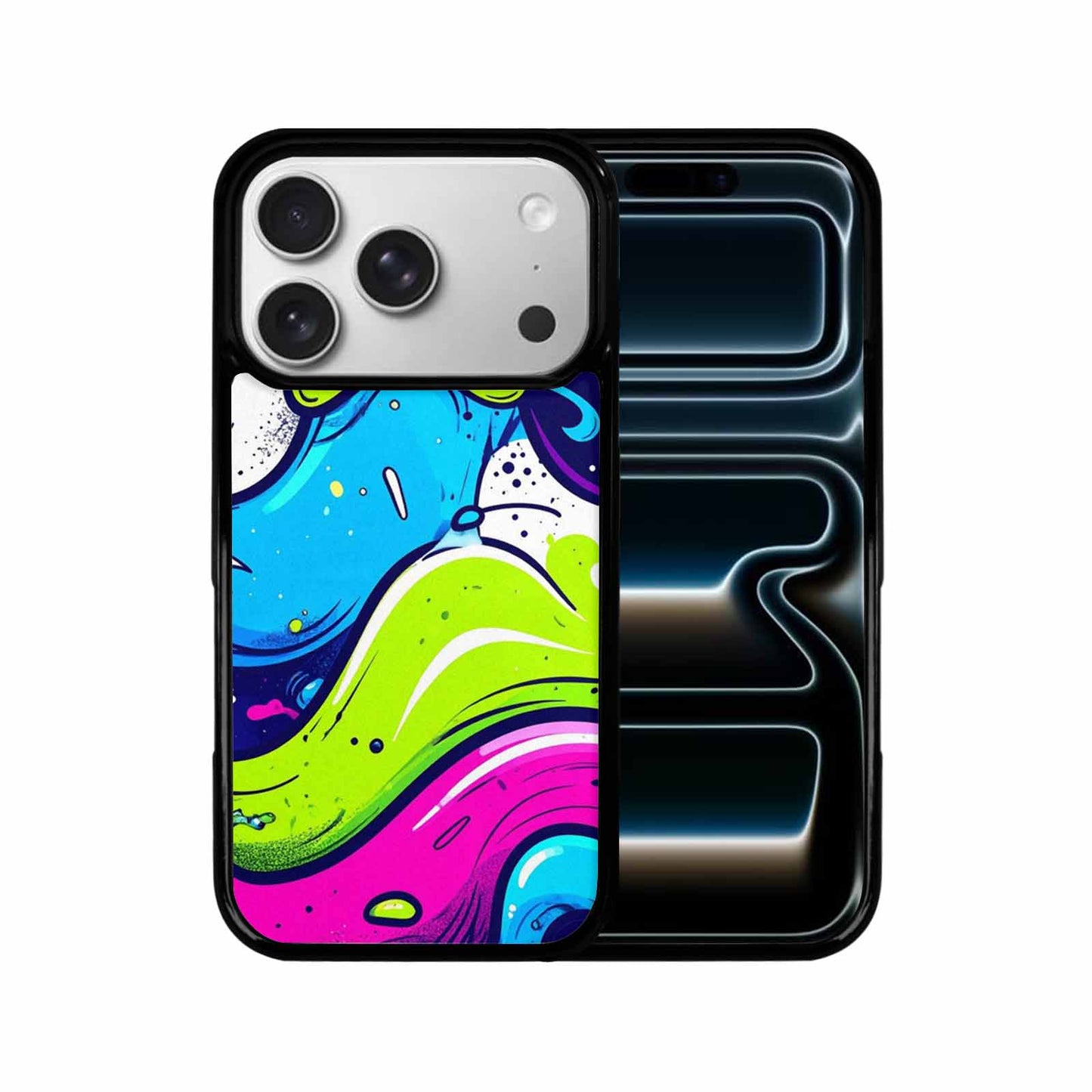 iPhone 17 Pro Case — Acid Wash Cartoon Tie Dye, Original Design Phone Case