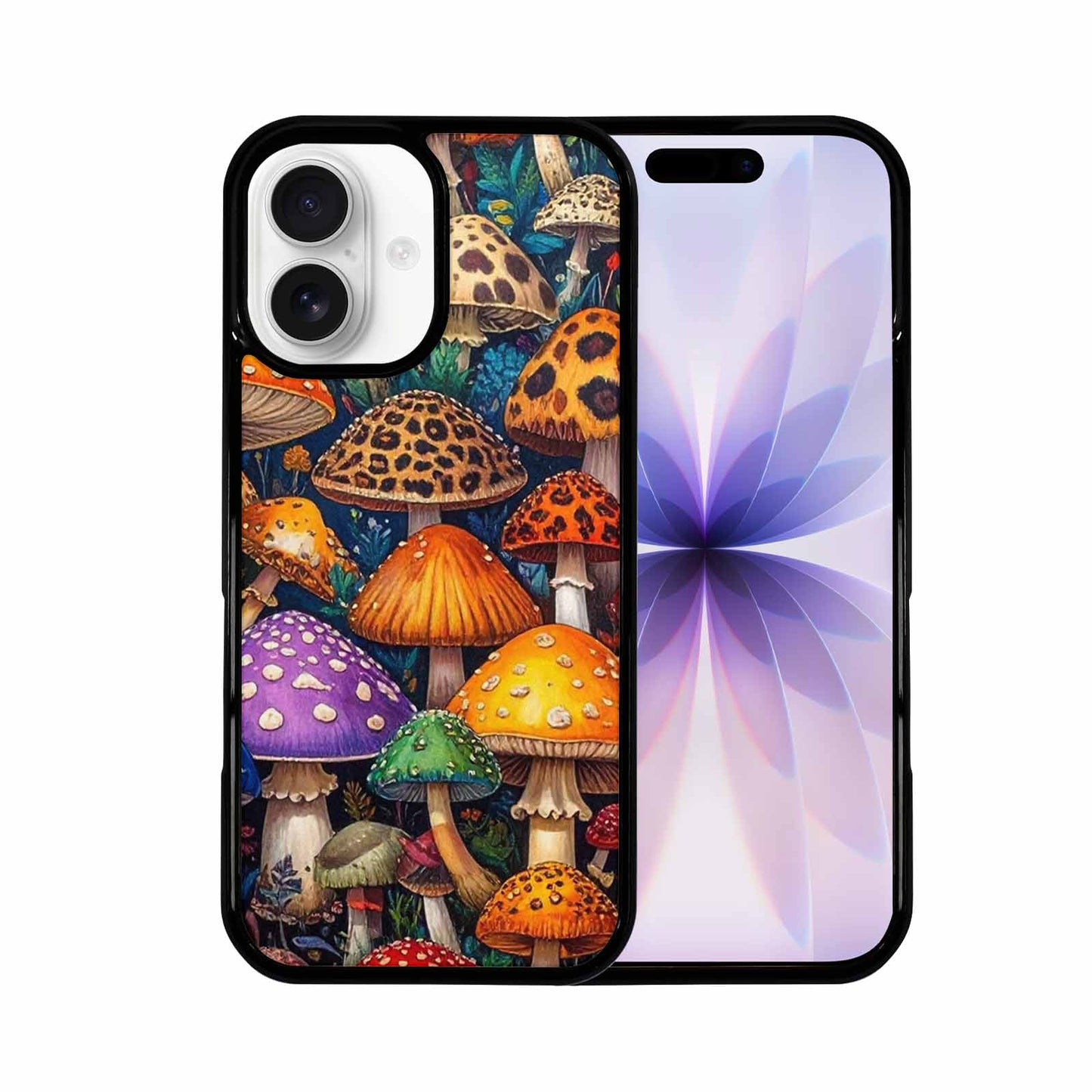 iPhone 17 Case — Mushrooms Pattern Hundreds Of Original Art, Custom Printed Phone Case