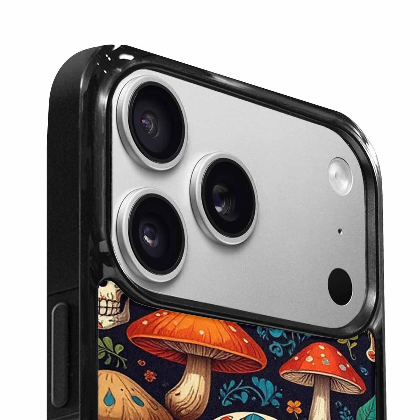 iPhone 17 Pro Max Case — Mushrooms And Skulls Gothic Skulls, Custom Phone Case