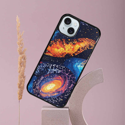 iPhone 15 Plus Case — Galaxy Snake Print Custom, Custom Made Phone Cover