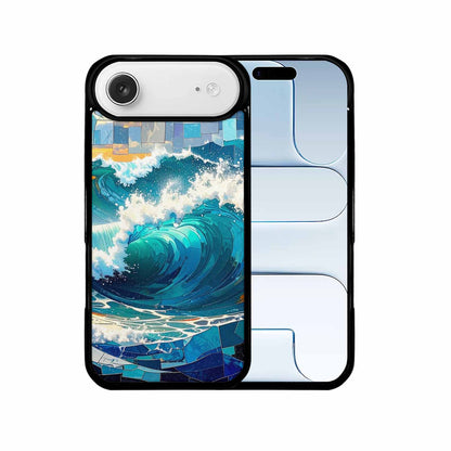 iPhone 17 Air Case — Wave Crest Splash Wave Crest Watercolor, Customized Protective Case