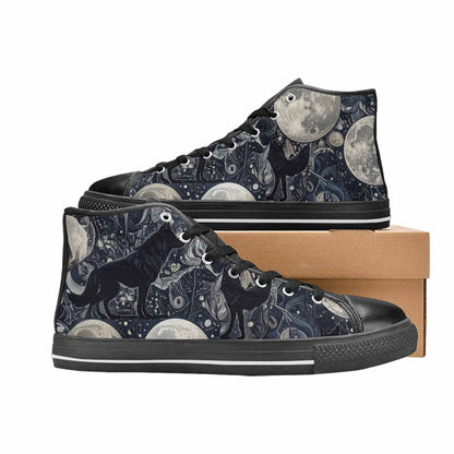 MEN'S Wolves Everywhere Collage High Top Canvas Y2K Custom Shoes