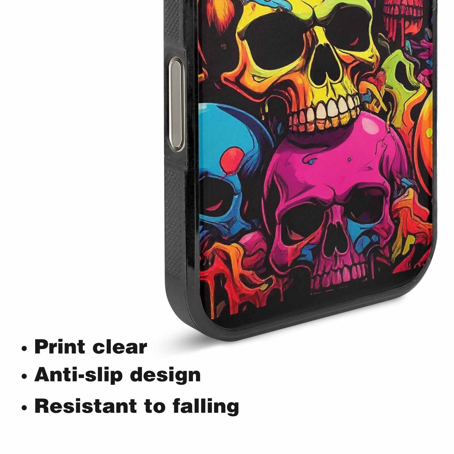 iPhone 16 Pro Max Case — 1000s Of Skulls Digital Camo Drip, Personalized Phone Case