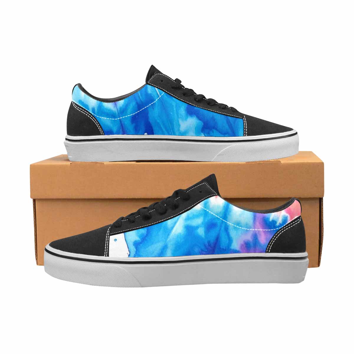WOMEN'S Tie Dye Drip Canvas Lace-Up Aesthetic Sneakers