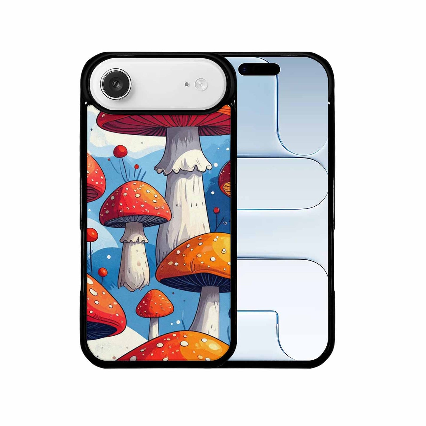 iPhone 17 Air Case — Vivid Winter Mushroom Seamless Cartoon Cute, Custom Print Case Cover
