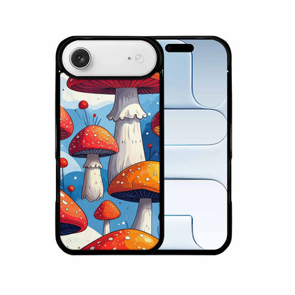 iPhone 17 Air Case — Vivid Winter Mushroom Seamless Cartoon Cute, Custom Print Case Cover