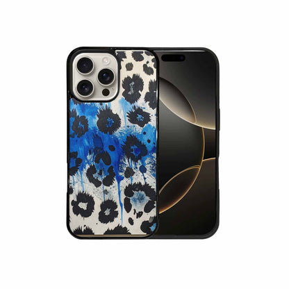 iPhone 16 Pro Max Case — Animal Print Black Blue Ink Animal, Customized Protective Case