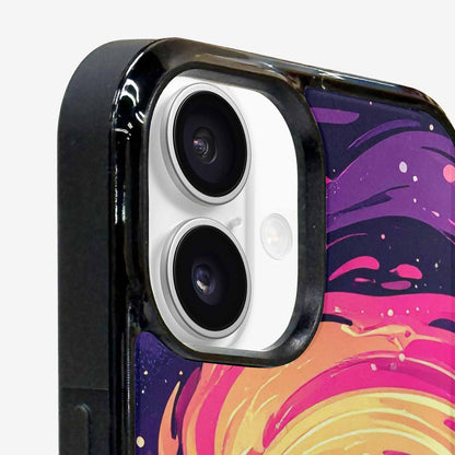 iPhone 16 Case — Love Wins Galaxy Seamless Pattern Vibrant, Custom Phone Case