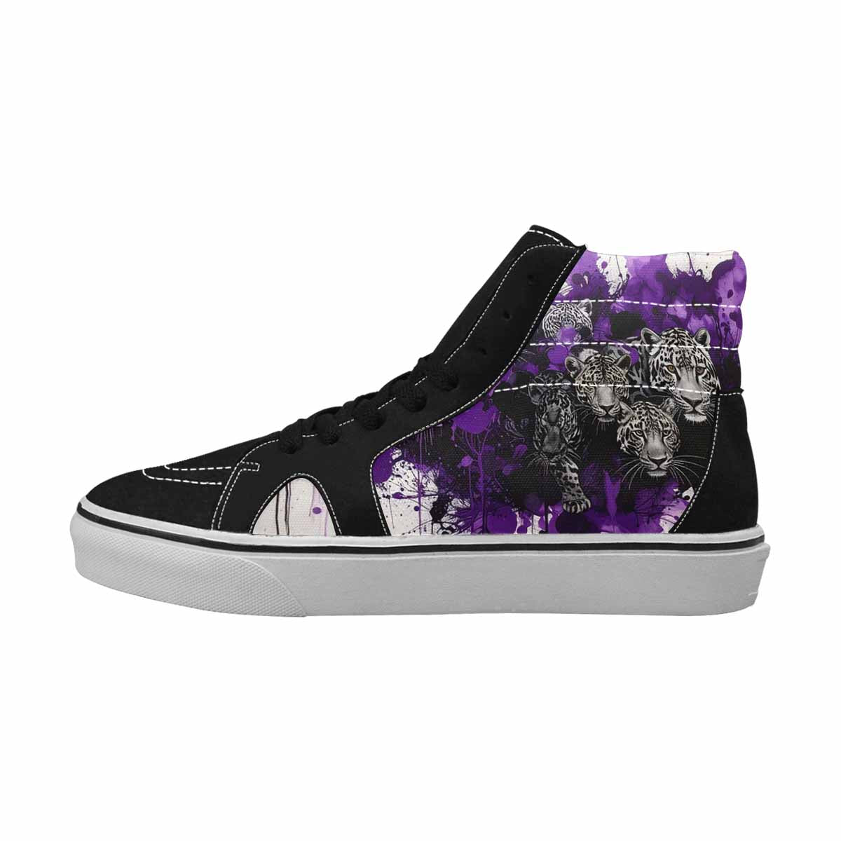 MEN'S Animal Print High Top Canvas Y2K Custom Shoes