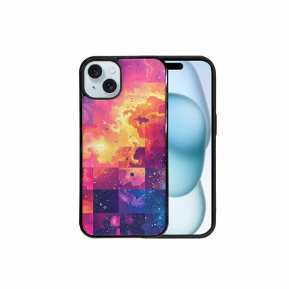 iPhone 15 Plus Case — Cosmic Creature And Object Mashup Pattern, Personalized Phone Case