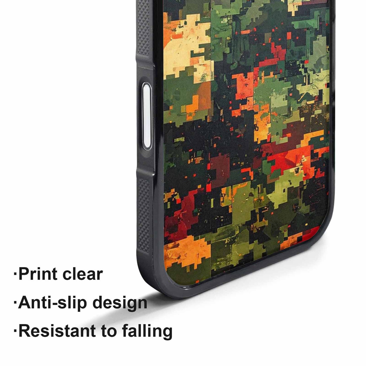 iPhone 17 Pro Max Case — Small Military Camouflage Blotch Camo, Customized Protective Case