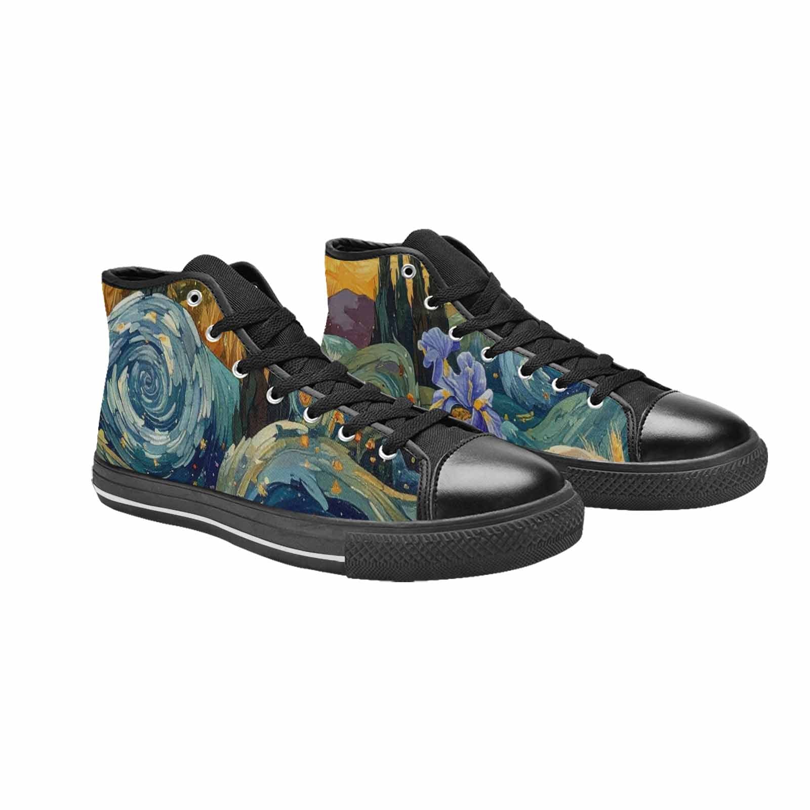 MEN'S Blend All Versions High Top Canvas Vibrant Chaos Sneakers