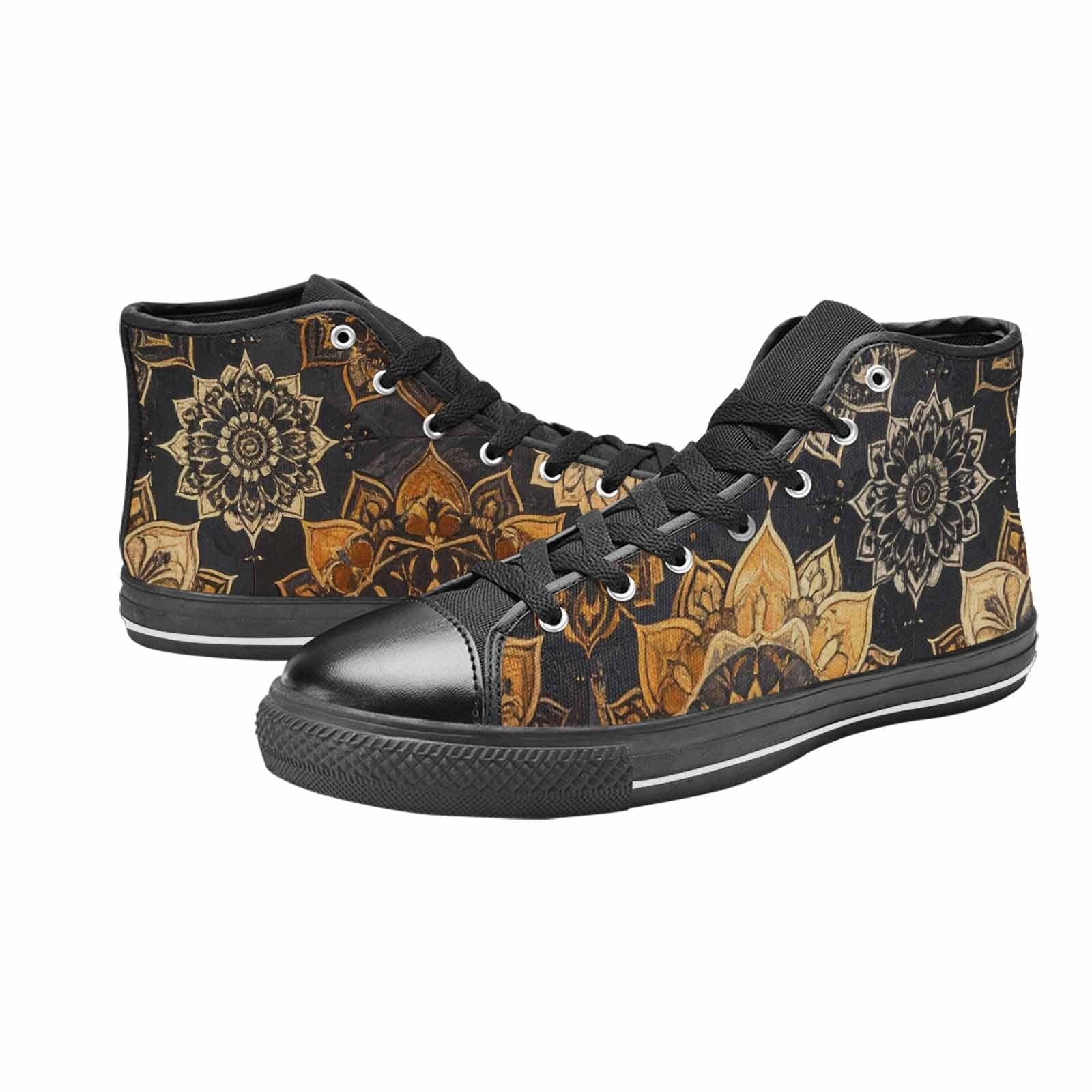 MEN'S Mandala High Top Canvas Y2K Custom Shoes