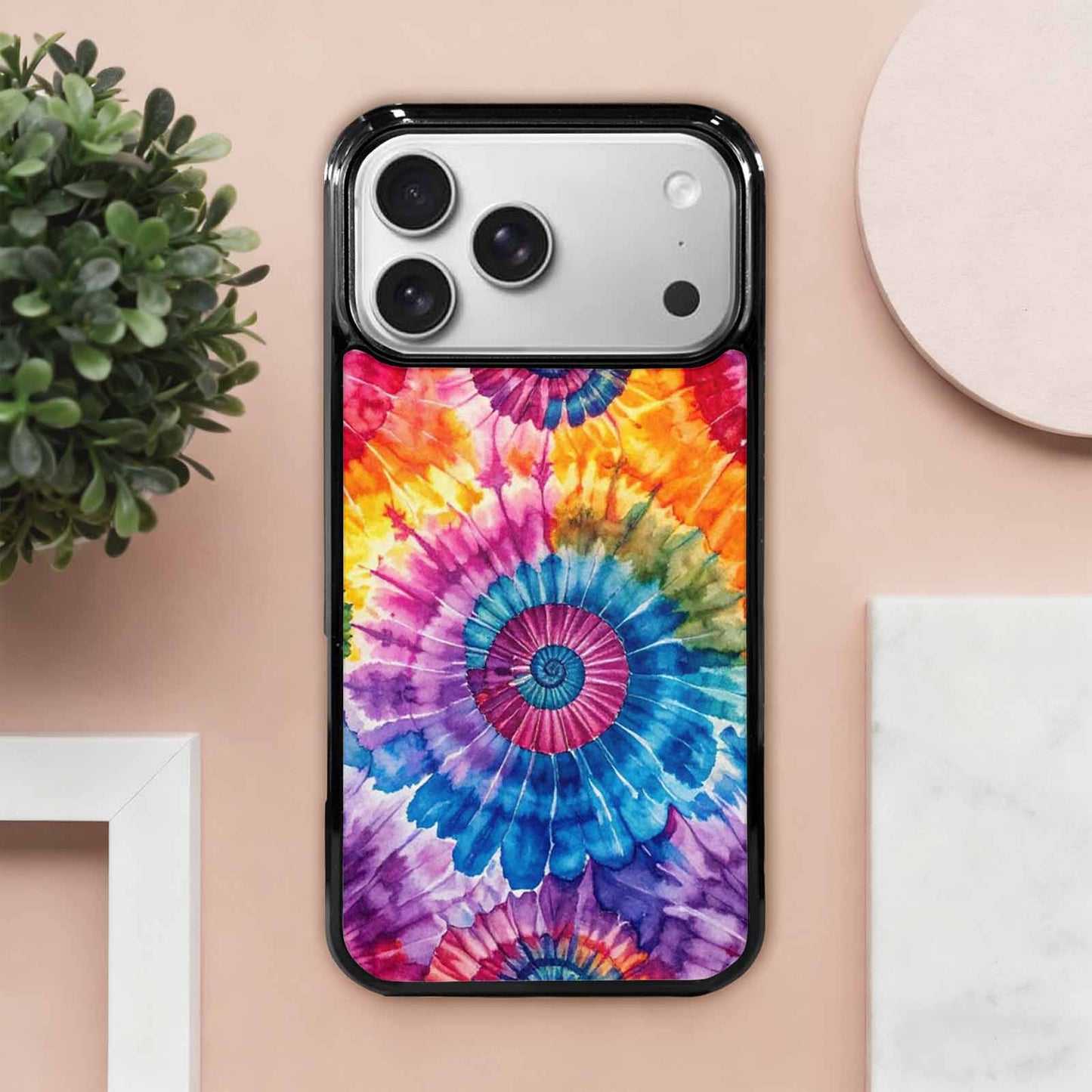 iPhone 17 Pro Max Case — Small Tie Dye Swirl Tie Dye, Unique Phone Case Design