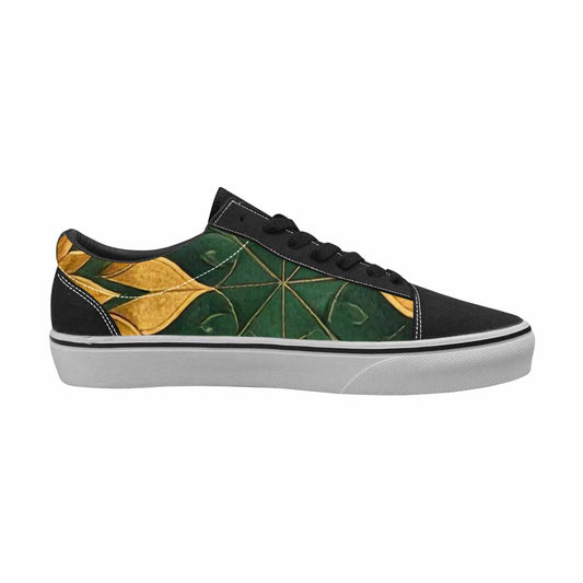 WOMEN'S Sunflower Mandala Kaleidoscope Canvas Lace-Up Dark Academia Custom Shoes