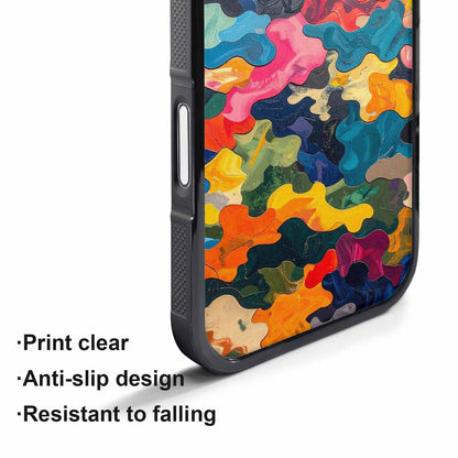 iPhone 17 Pro Max Case — Camo Patches Full Color Camo, Custom Designed Case Cover