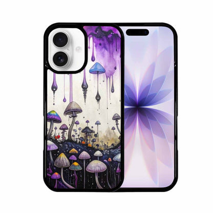 iPhone 17 Case — Black &amp; Purple Ink Original Art, Unique Phone Case Design